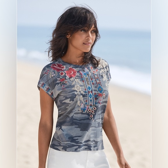 NWT Johnny Was FLORENCE RELAXED TEE - Picture 1 of 10